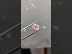 3.72ct Lab Grown Diamond Radiant Cut CVD Fancy Pink VS Loose diamant