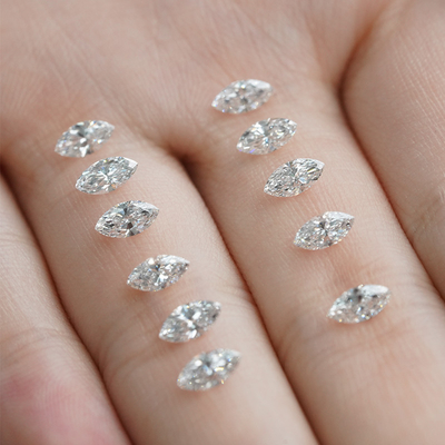 kopen 1.5x3.3-4.8x9.5mm 0,01 tot 0,68ct Natuurlijke Melee Diamanten Wit Marquise Vorm DEF Kleur VVS Helderheid online manufacture