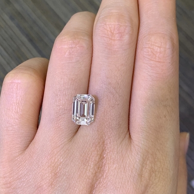 kopen 3.72CT Lab Created Emerald Cut Diamond VS1 G EX N IGI Gecertificeerd online manufacture