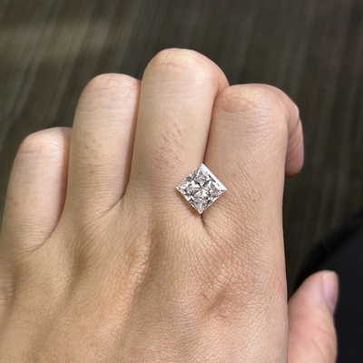 kopen 3.31 karaat E VS2 EX VG CVD Lab Diamant Prinses gesneden voor DIY sieraden online manufacture