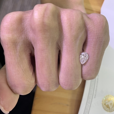 kopen 1.26CT F Kleur VVS2 Helderheid 2EX Peer Shape Laboratorium geproduceerde diamanten online manufacture