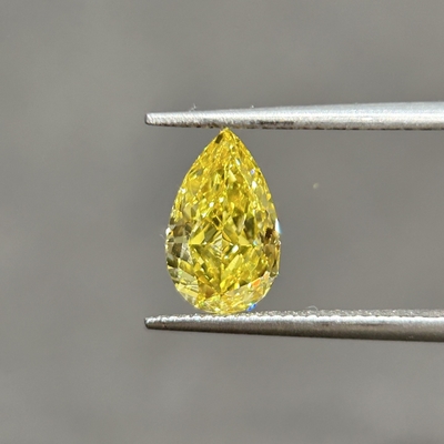 kopen 1.39ct VVS2 Manmade Yellow Diamonds Cvd En Hpht Diamonds Pear Cut online manufacture