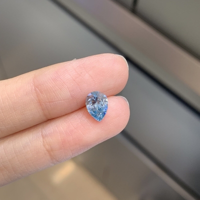 kopen IGI Gecertificeerd 1.13ct Lab Grown Diamond Pear Cut CVD Fancy Intense Blue VS2 2EX N online manufacture