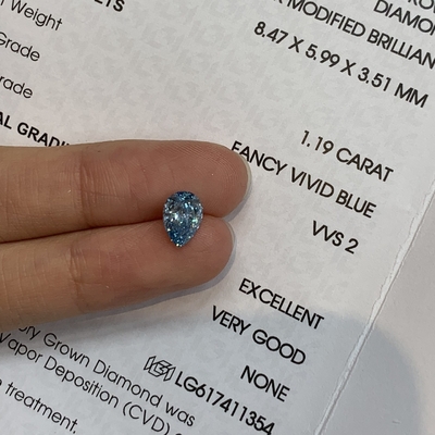 kopen 1.19 karaat VVS2 2EX N IGI Perenvormig Lab-groeide diamant online manufacture