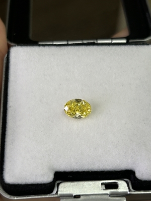 kopen 1.37 karaat oval gesneden HPHT VS CVD Diamanten Fancy Levendig Geel online manufacture