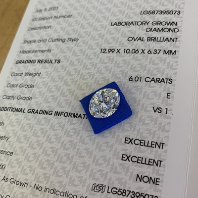kopen 6.01 karaat E kleur VS1 Clarity Lab Created Diamonds OEM ODM online manufacture