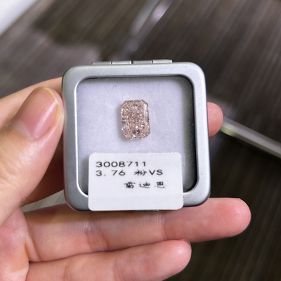 kopen CVD 3.76ct Synthetische Roze Diamant Lab Created Radiant Cut Diamant online manufacture