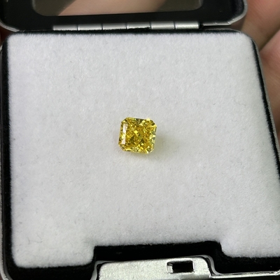 kopen 1.56ct Synthetische gele diamant HPHT Lab-groeide diamanten Fancy Vivid Yellow SI2 2VG N IGI online manufacture
