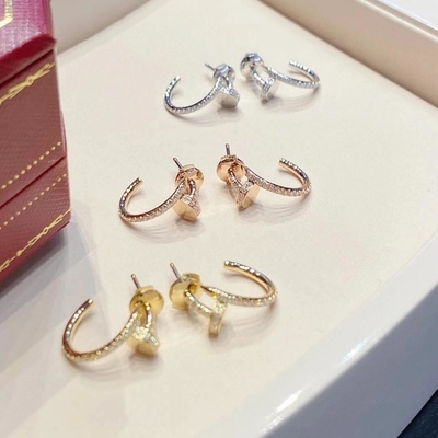 kopen Natuurlijke diamant 0,51 karaat nagel oorbellen 18k massief goud oorbellen VS GH online manufacture