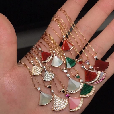 kopen 18k massiefgoud rokken halsketting agaat juwelen replica juwelen diva's droom halsketting online manufacture