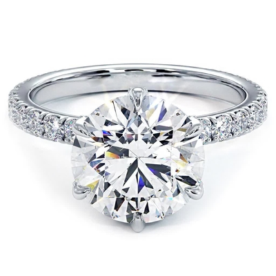 kopen 18K 14K 10K Solid Gold op maat gemaakt juwelen 2 karaat def vvs cvd hpht Lab Grown Diamond halo Rings For Sale online manufacture