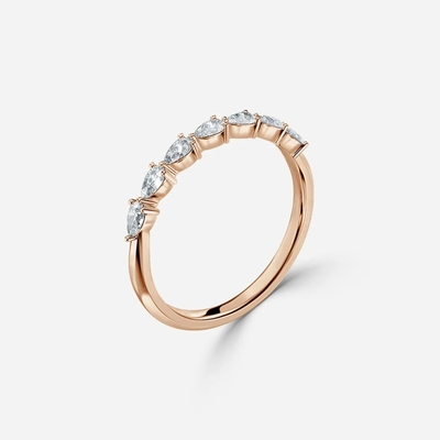 kopen Lab Diamond Wedding Band VVS Clarity HPHT Pear Cut Lab Groeide Diamanten Ring online manufacture