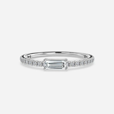 kopen Ronde Lab Grown Diamond Wedding Band VVS Helderheid HPHT Smaragd Gesneden in Prong Setting online manufacture
