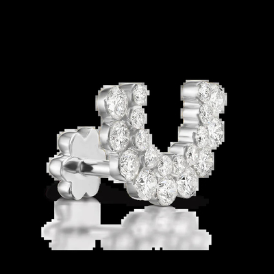 kopen 0.59 karaat Lab Created Diamond Hoop Ohrringe VVS Duidelijkheid HPHT Ronde Snijding online manufacture