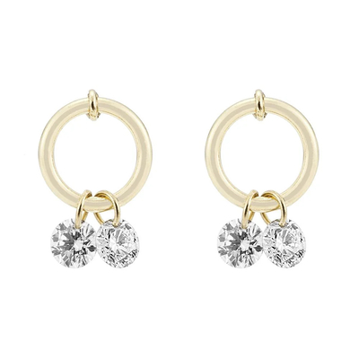 kopen 0.2 karaat VVS Lab Created Diamond Hoop Ohrringe Juwelen Type Ringen Edelsteen Ronde vorm online manufacture