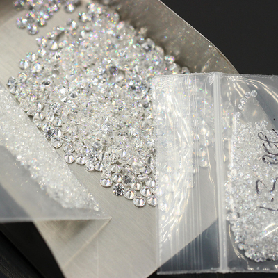 Loose Lab Created Diamonds Melee Diamonds 1,3 tot 4 mm Ronde Snijding