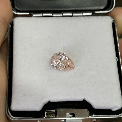 3.01CT Fancy Light Pink Cvd Diamant VS1 2EX CVD Lab Grown Diamond Pear Cut IGI Gecertificeerd