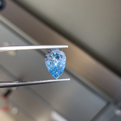 Fancy VIVID Blauw VS2 2EX N IGI Peer Shape Lab Diamant 2.11ct