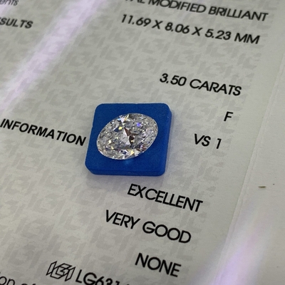 HYF 3,5 karaat VS1 F synthetische diamanten laboratorium gecreëerd CVD diamant