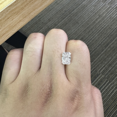 3.07ct Laboratorium gegroeide diamanten Radiant Cut F VS1 2EX N IGI OEM ODM