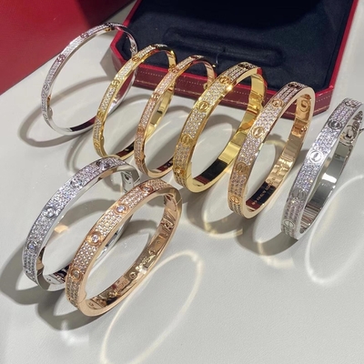 GH VS Armband geplaveide diamanten liefdesarmband Natuurlijke diamant sieraden