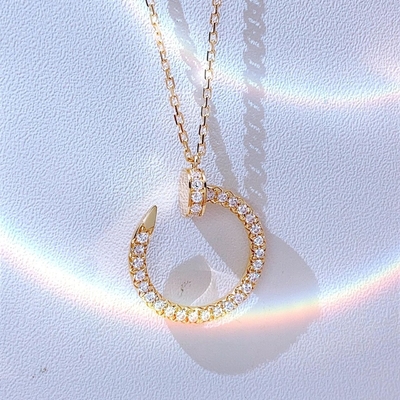 Natuurlijke diamant 0,39ct Juste Un Clou ketting Pedant 18k goud