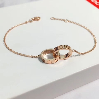 Natuurlijke Diamant Liefdes Armband 18k Solid Gold Armband OEM ODM