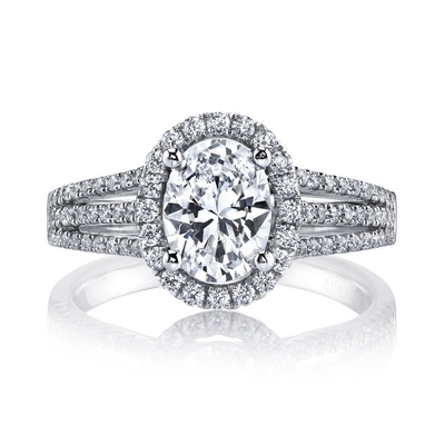 Classic Style Lab Diamond Wedding Band VVS Clarity HPHT Oval Cut Ring in Platinum