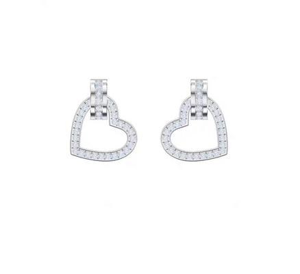 0.22 karaat Lab Created Diamond Hoop Ohrringe VVS Helderheid HPHT Ronde Snijding